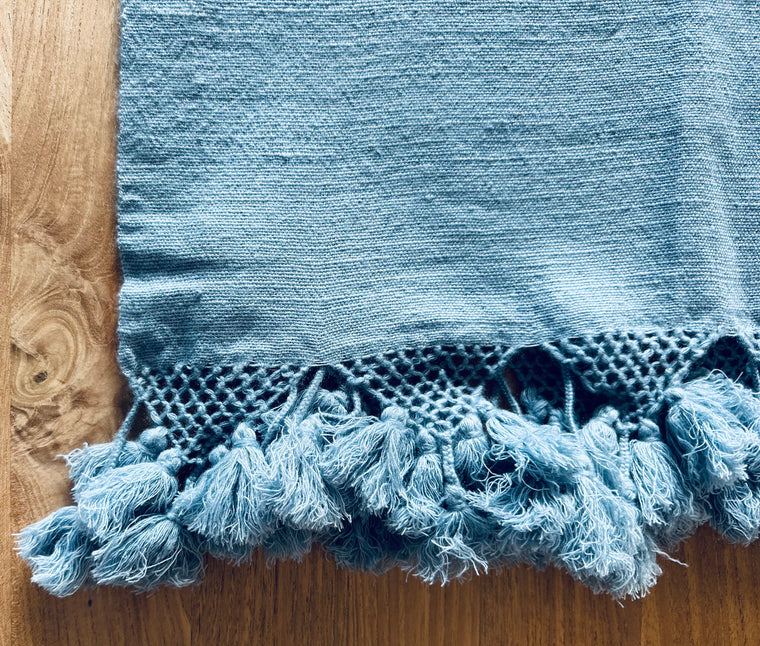 Cashmere Scarf Thakali Pom