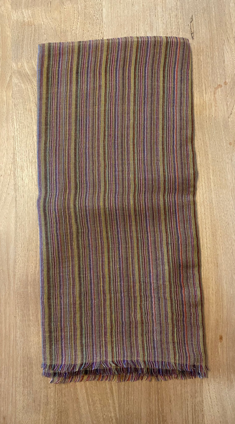 Cashmere Scarf Sutainable stripes